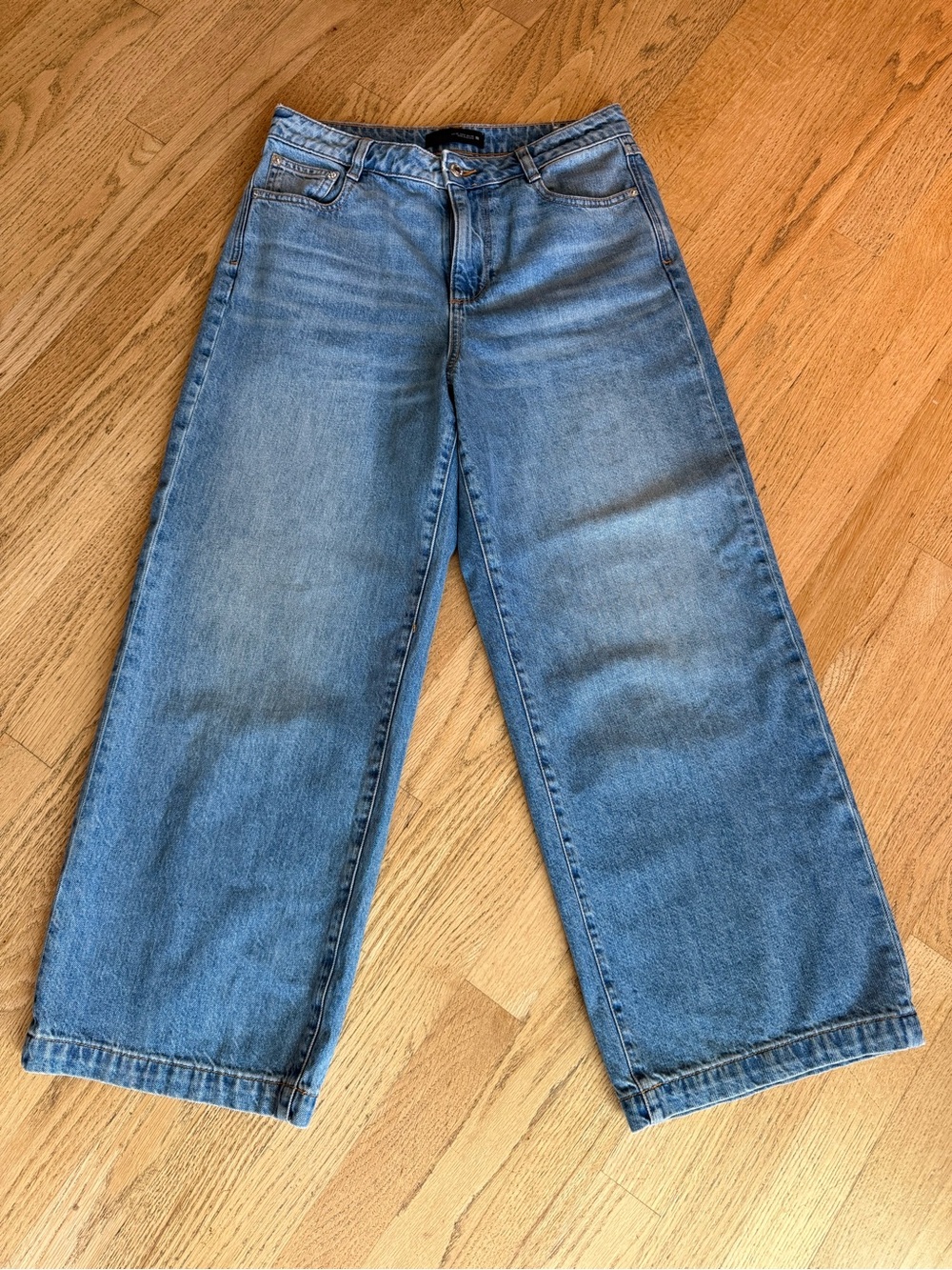 Zara High Waist - Wide Leg Cropped Size 6
